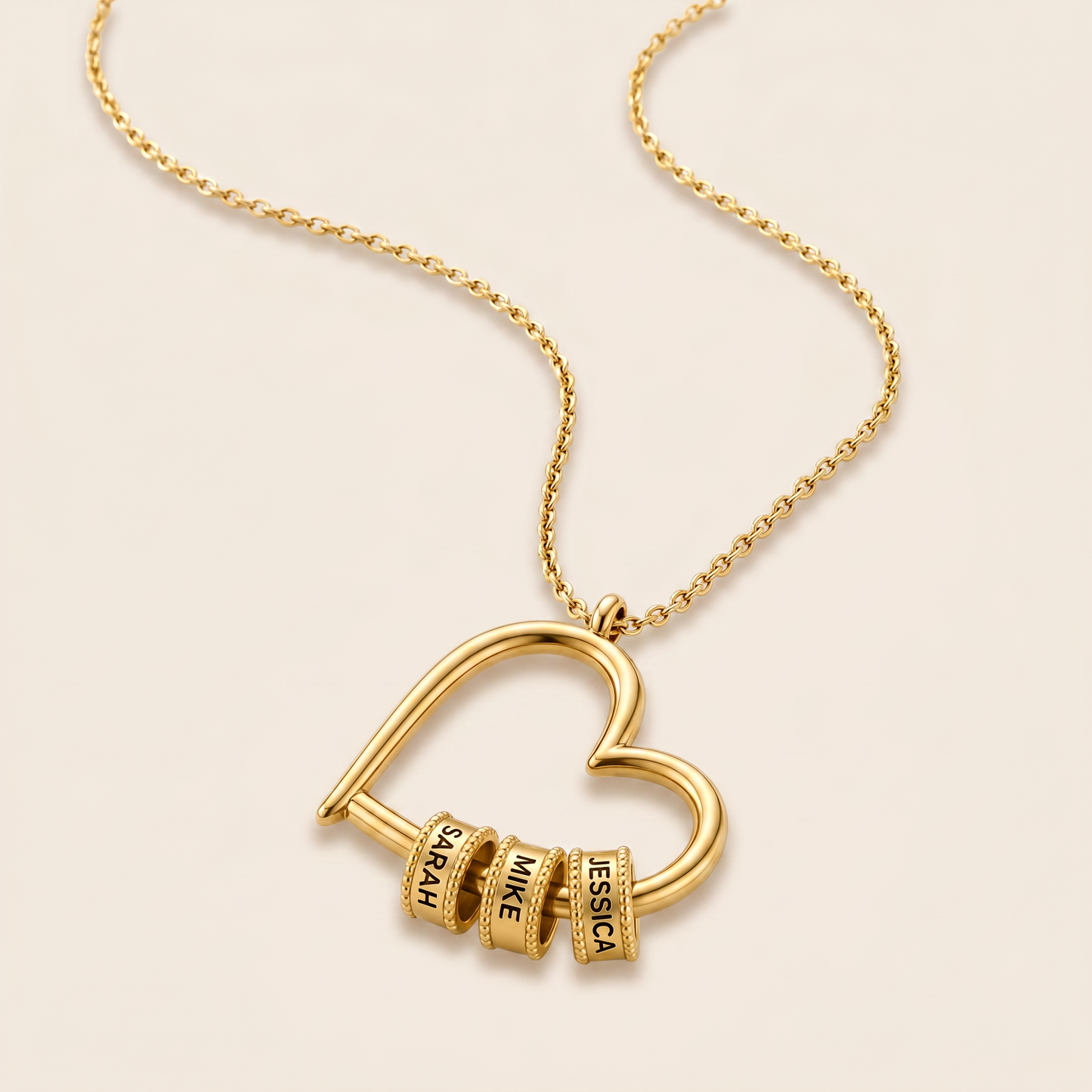 The Heart of Our Family - Personalized Beads Necklace