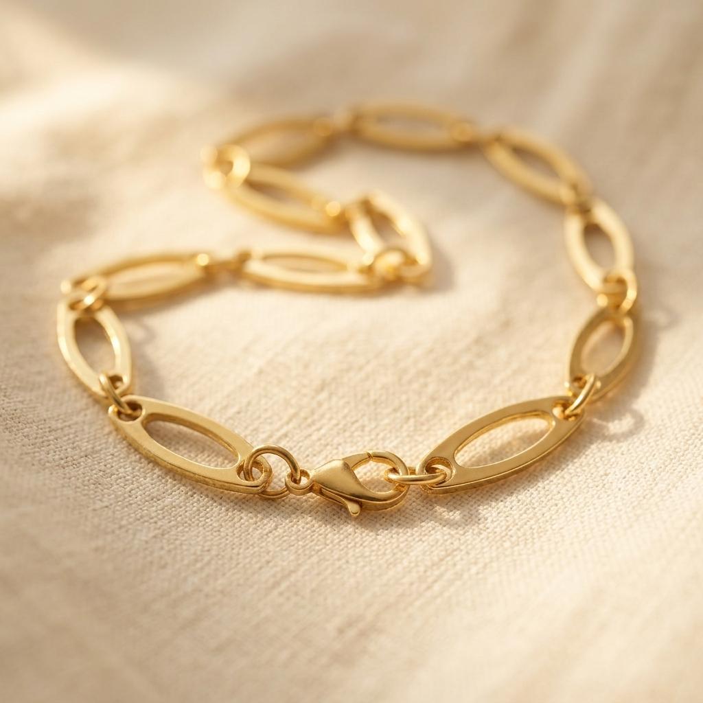 Bohemian Geometric Metal Chunky Chain Necklace