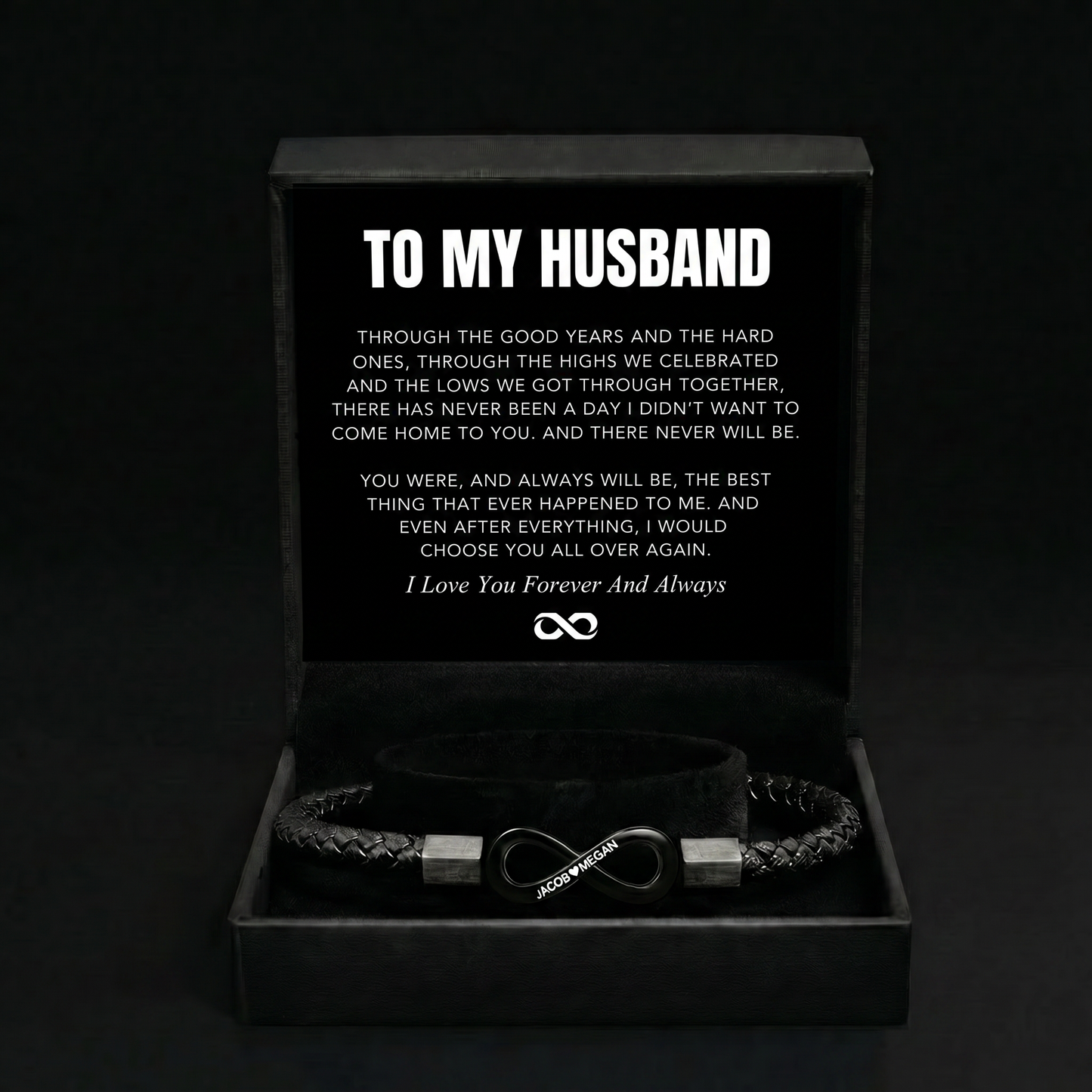 "To My Husband - Infinity Personalized Bracelet
