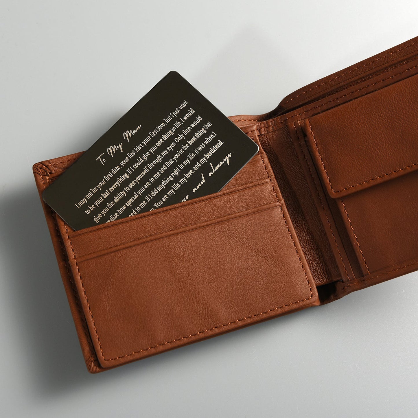 "Your Last Everything" Card and Customized Wallet Gift Set