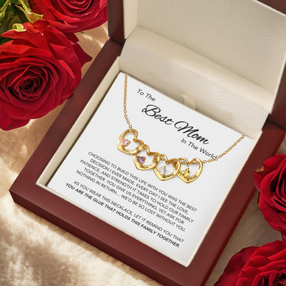 "Heart of the Family" - Personalized Birthstone Necklace