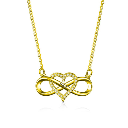 Forever Love – Personalized Infinity Heart Necklace with LED Gift Box