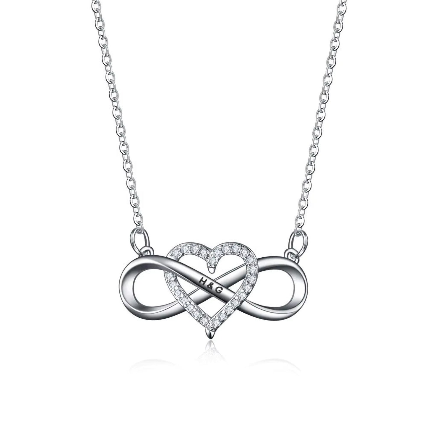 Forever Love – Personalized Infinity Heart Necklace with LED Gift Box