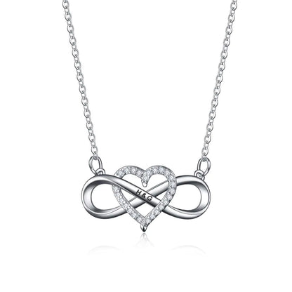 Forever Love – Personalized Infinity Heart Necklace with LED Gift Box