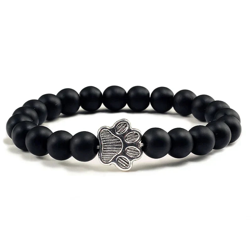 Bracelet with beaded paws