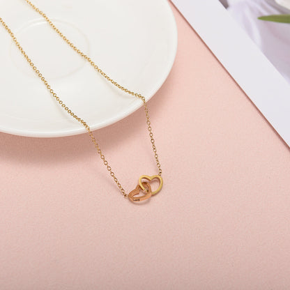 "Two Hearts, One Love" Engraved Necklace in a Luxury LED Box