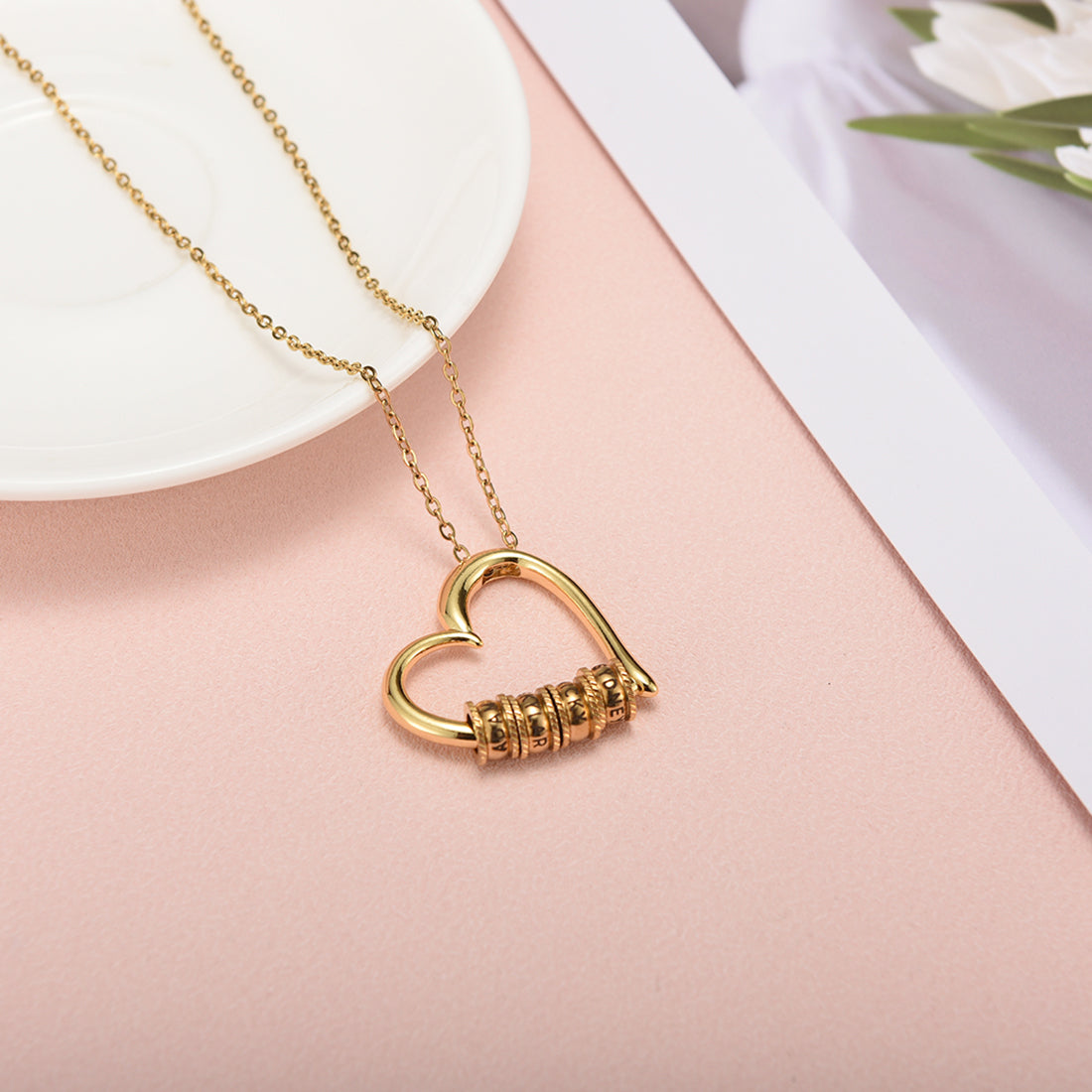 Heart of Our Family – Personalized Necklace & Luxury LED Box