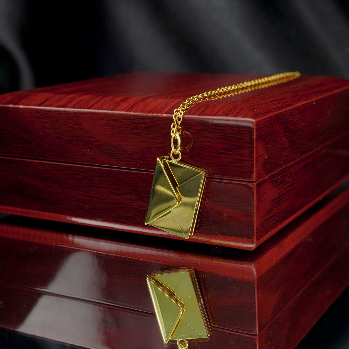 "Secret Love Note" Engraved Necklace in Luxury LED Box