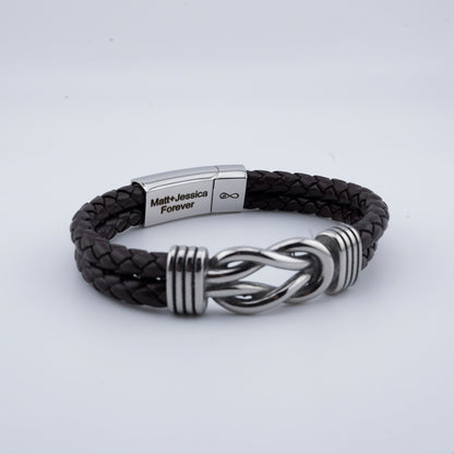 "To My Man" Forever Tied In Love Bracelet Set