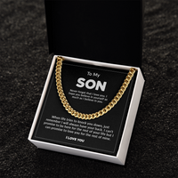 14K Gold Over Stainless Steel Cuban Link Chain