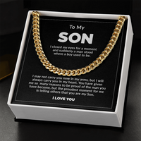 14K Gold Over Stainless Steel Cuban Link Chain