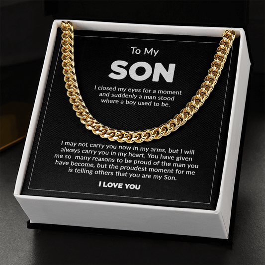 To My Son - "I Closed My Eyes..." Chain