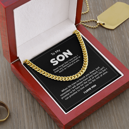 To My Son - "Never Forget" Chain