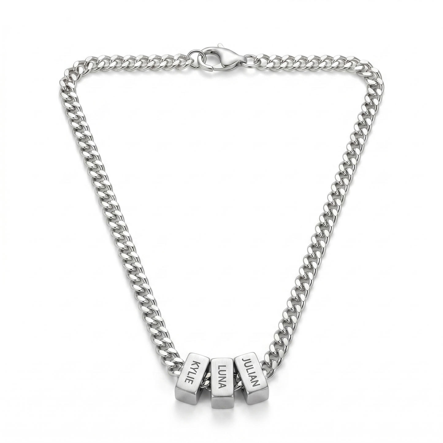 Engraved Family Name Cuban Chain