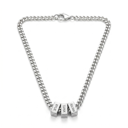 Engraved Family Name Cuban Chain
