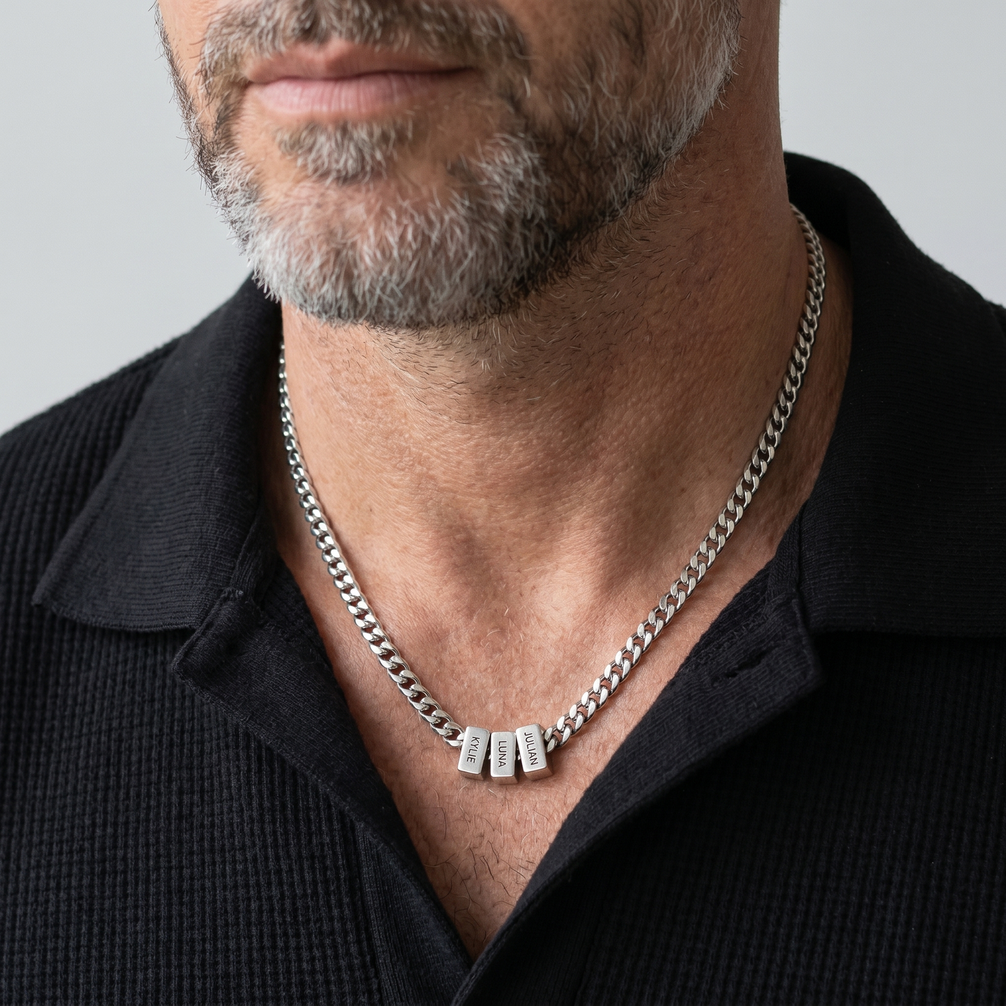 Engraved Family Name Cuban Chain