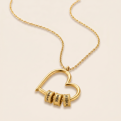 To My Wife, Birthstone Heart Necklace
