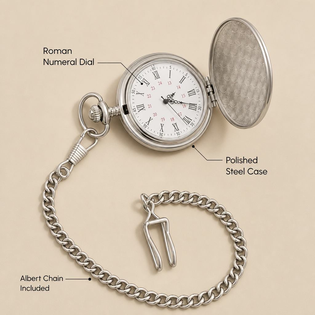 To My Husband - Personalized Pocket Watch