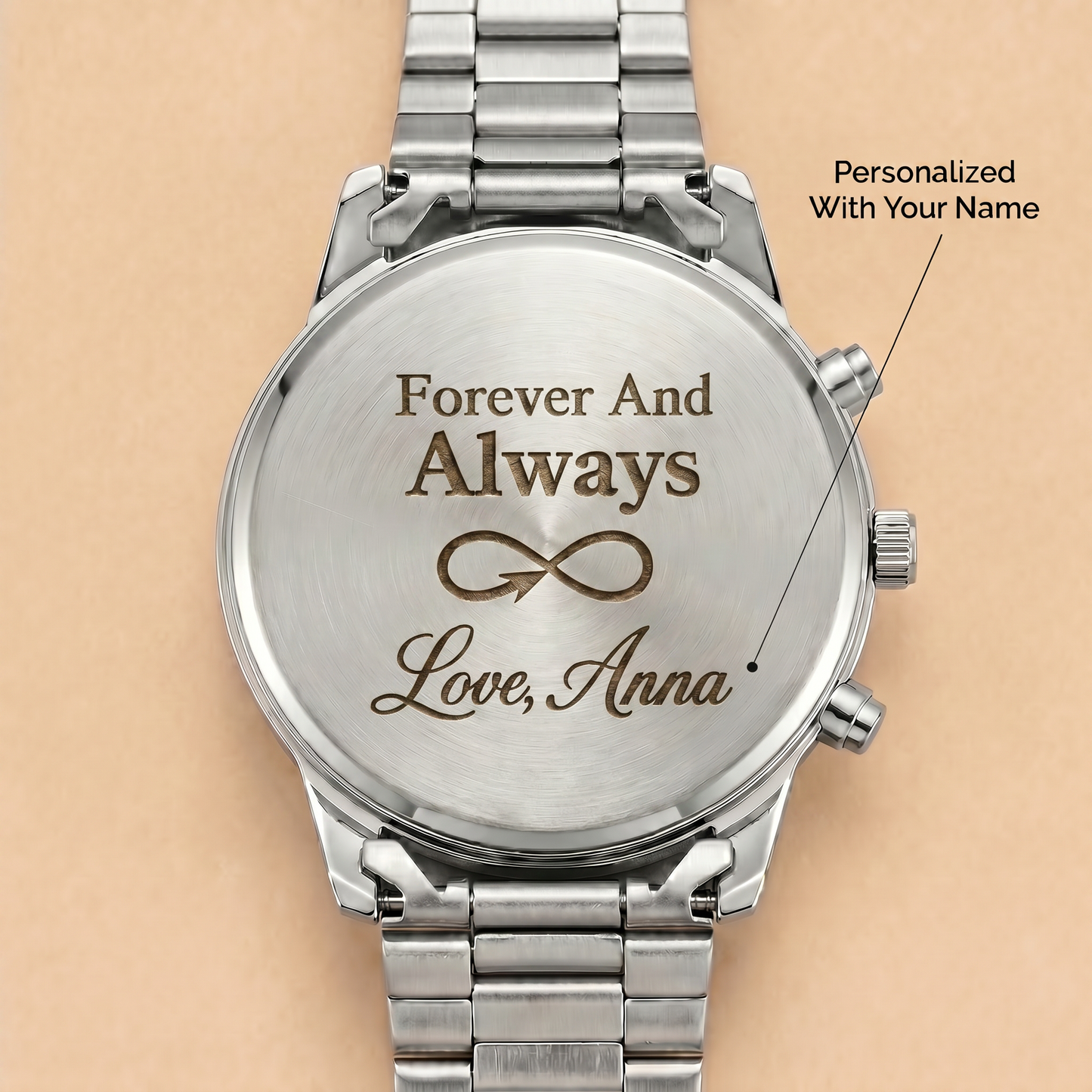 To My Husband - Personalized Stainless Steel Watch