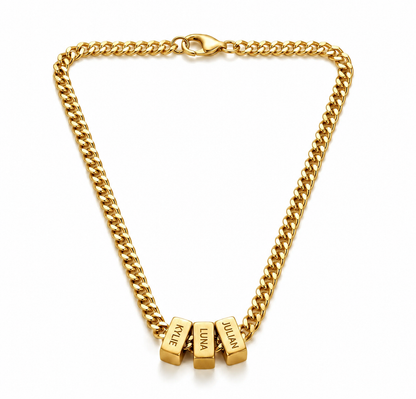 Family Name Necklace - For the Man Who Holds Us Together