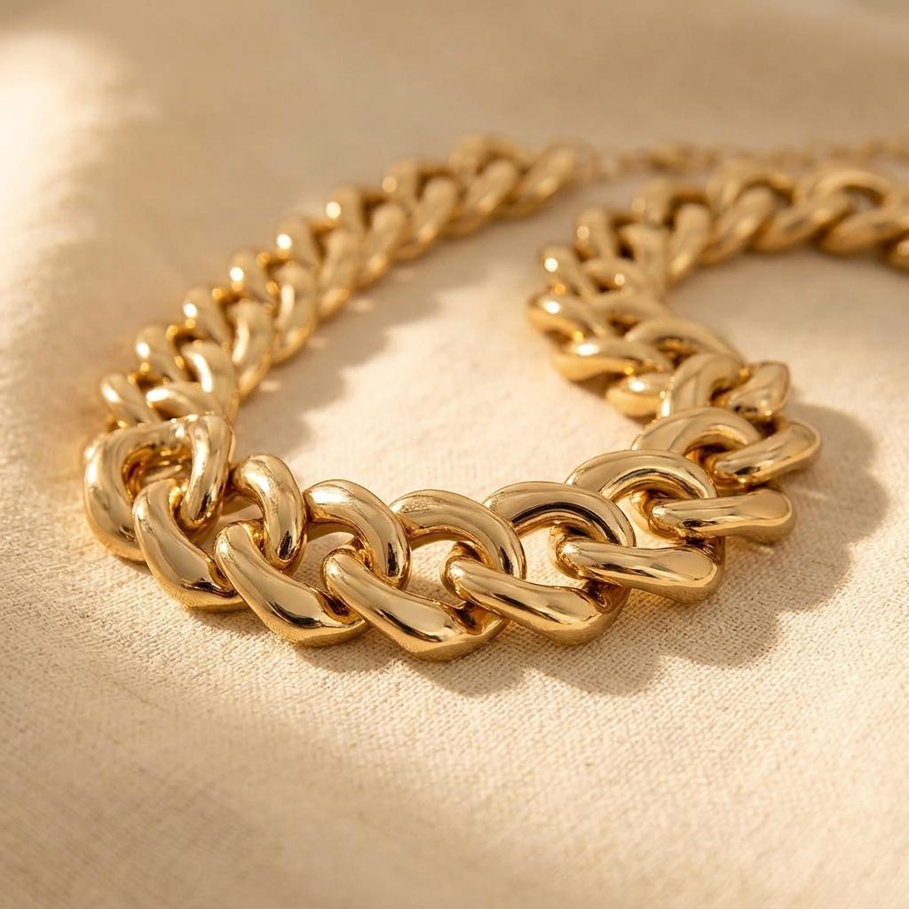 Elegant Vintage Chunky Chain Necklace