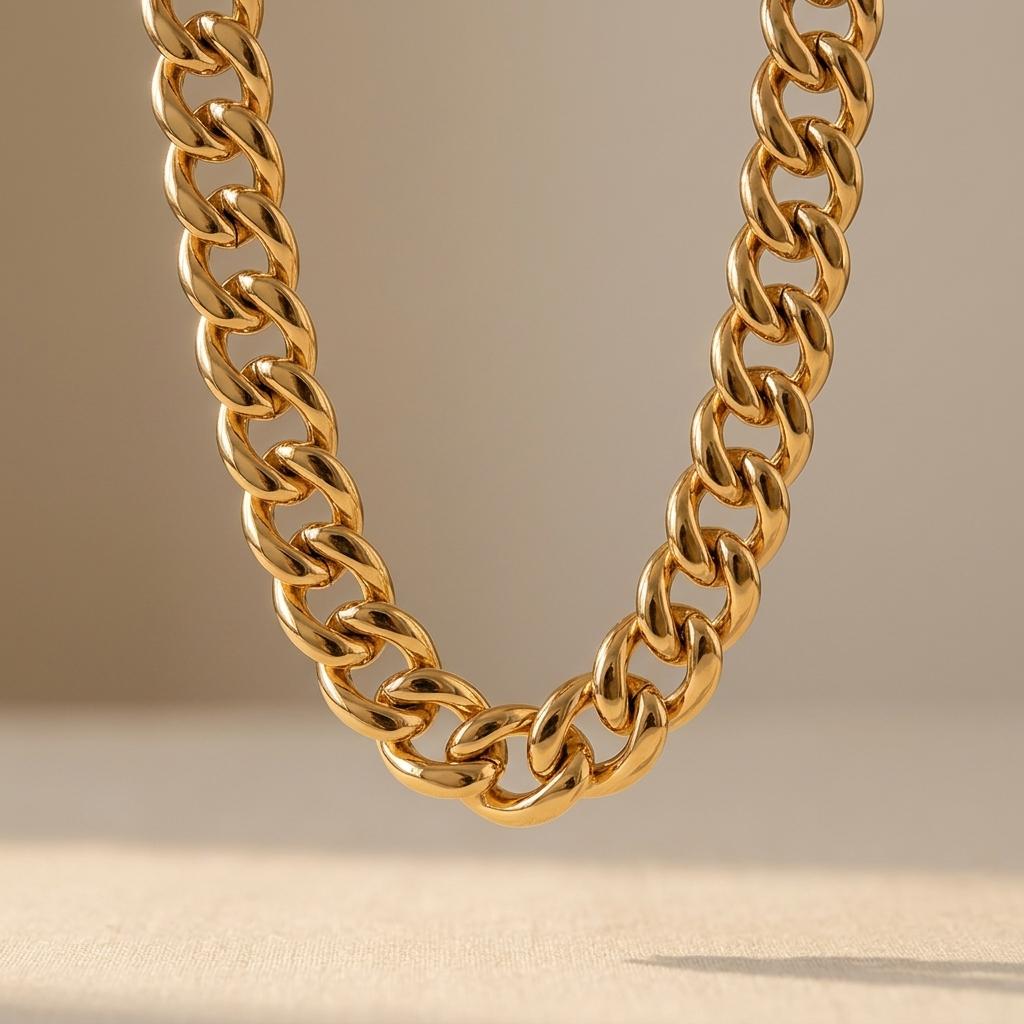 Elegant Vintage Chunky Chain Necklace