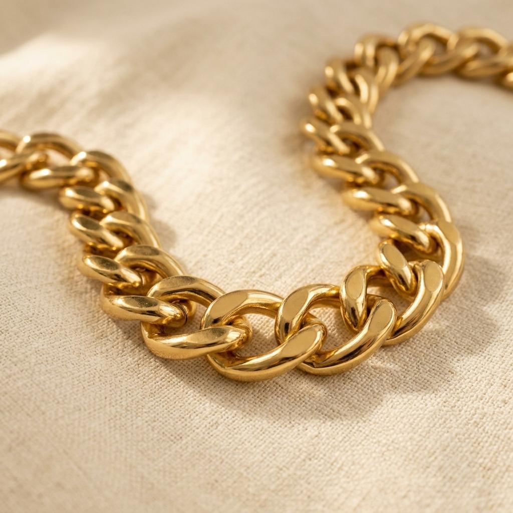 Chunky Golden Bead Layered Statement Necklace