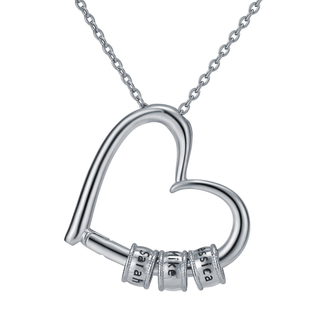 Heart of Our Family – Personalized Necklace with A Dozen Roses Box